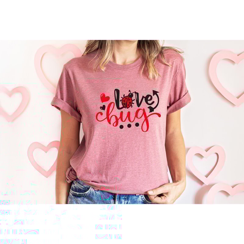 Cute Valentines Day shirt, Love Bug Valentines Day Shirt, , Matching Couples, Cute gift for her, womens shirt, gift for girlfriend womens 2.jpg