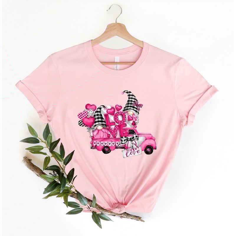 Love Gnomes Valnetine's day truck Shirt, Happy Valentines Day truck Shirt, Love Hearts Truck shirt, Valentines Days Gift, gift for her.jpg