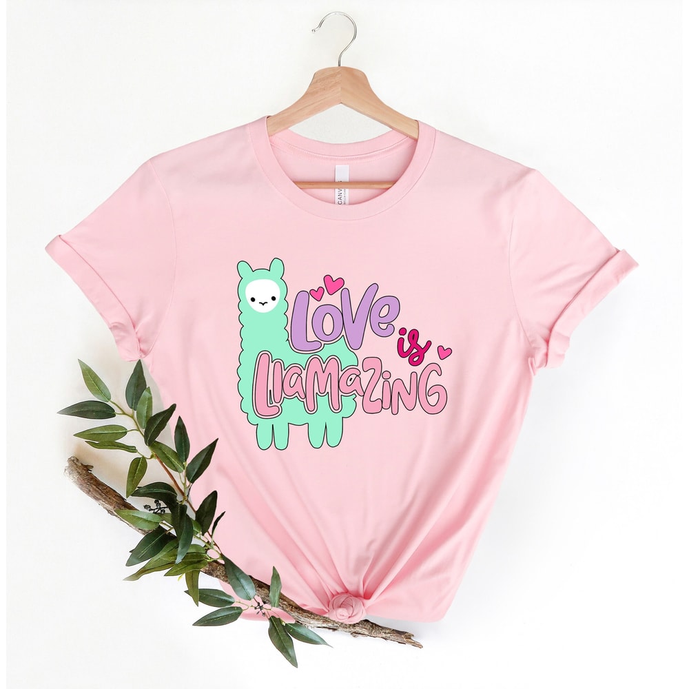 Love is Llamazing Valentines Day Shirt, Cute Llama Valentines day shirt Happy Valentines Day shirt, baby girl toddler Valentines Days Gift,.jpg