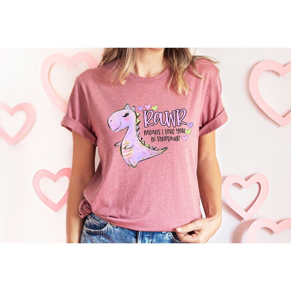 Rawr Means I love you in Dinosaur Valentines Day Shirt, Cute Dinosaur shirt, Happy Valentines Day shirt, kid boy girl baby toddler Gift,.jpg