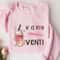 V Is For Venti Sweatshirt, Valentines Day Sweater, Valentines Day Shirts for Women, Valentines Day Gift, Coffee Lover Sweatshirt.jpg