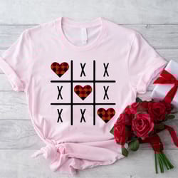 tic tac toe valentine shirt, funny valentine gift, xoxo valentine shirt, valentines day shirt for women and girls, girlf