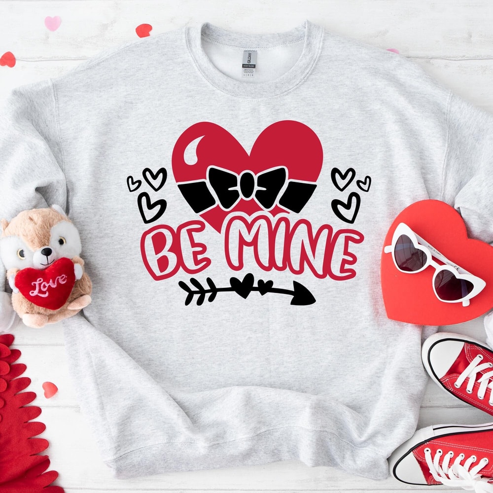 Be Mine Valentines Shirt, Love Couple Matching Shirt, Love Valentines Design Sweatshirt, Valentines Day Gift, Valentines Couple Shirt.jpg