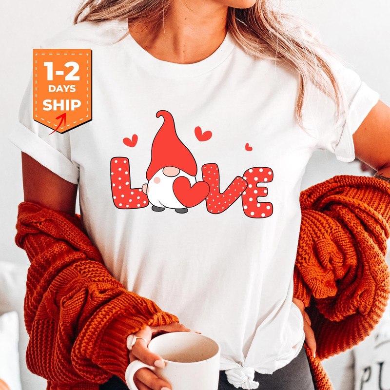 Gnomes Valentine's Day Love Shirts, Gnomes Valentines Couple Shirts, Valentines Day Sweatshirt, Valentines Day, Cute Valentine Hoodie.jpg