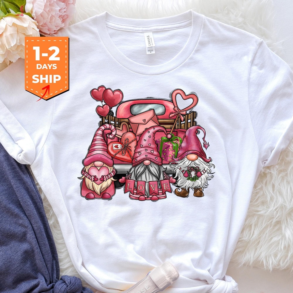Gnomes Valentine's Day Shirts, Gnomes Valentines Shirts, Valentines Day Hoodie, Valentines Day Gift, Cute Valentine Sweatshirts.jpg