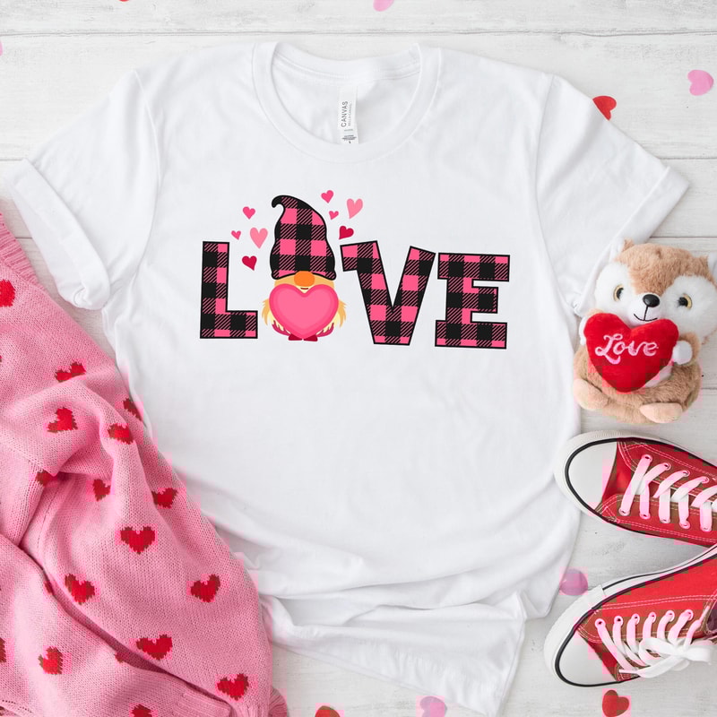 Love Gnomes Valentine's Day Shirts, Gnomes Valentines Shirts, Valentines Day Hoodie, Valentines Day Gift, Cute Valentine Sweatshirts.jpg