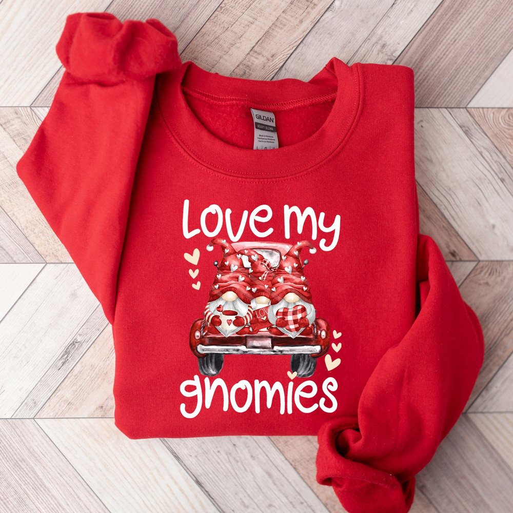Romantic Valentines Gnomes Sweatshirt, Couple Love Gnome Sweatshirt, Valentines Day Sweatshirt, Funny Gnomes Tshirt, Valentines Day Gift.jpg