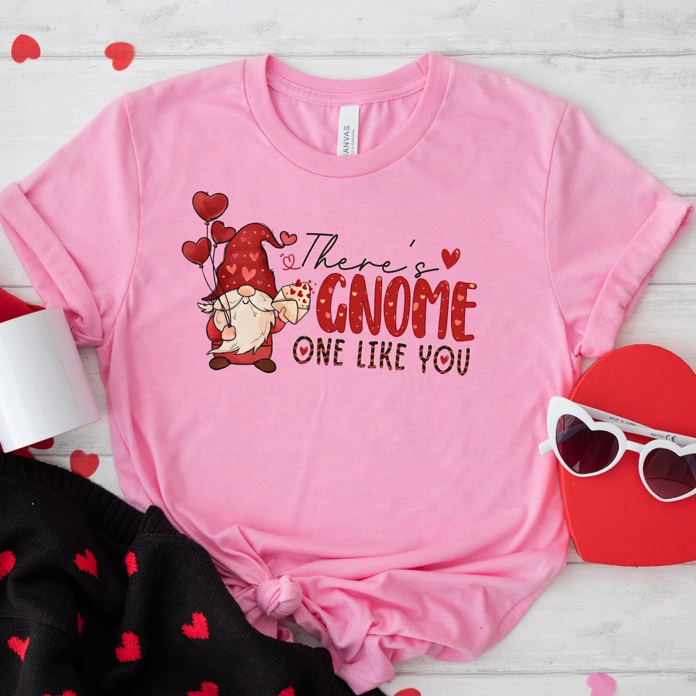 There's Gnome One Like You Valentine's Day Shirt, Valentines Shirts, Valentines Day Hoodie, Valentines Day Gift, Valentine Shirts.jpg