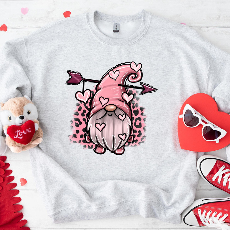 Valentine's Day Leopard Print Gnomes T-shirts, Gnome Love Sweatshirts, Valentines Day Hoodie, Valentines Day Shirts.jpg