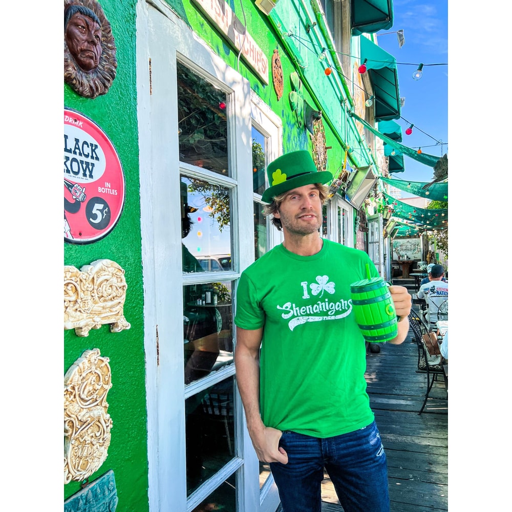 I Clover SHENANIGANS, Saint Patricks Day Shirt, Shenanigans Shirt, Lucky Green shirt, Shamrock Shirt Mens, Clover Shirt, Funny Shirts Mens.jpg
