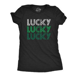lucky lucky lucky, clover shirt, lucky irish shirt, ireland drinking t shirt, ireland top women, womens irish top, offen