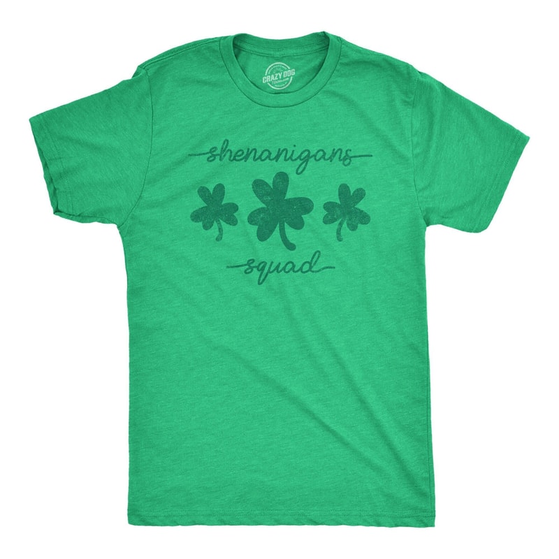 Shenanigans Squad, Saint Patricks Day Shirt, Shenanigans Shirt, Lucky Green shirt, Shamrock Shirt, Clover Shirt, Funny Shirts Mens 1.jpg