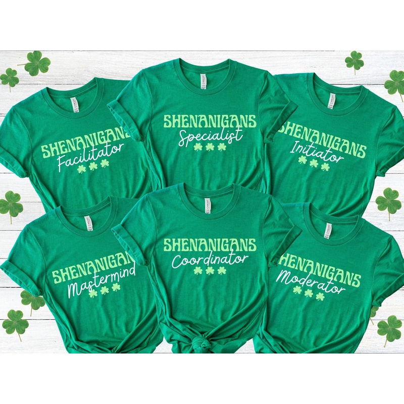 Funny St. Patricks Day Group Shirts, Shenanigans Coordinator Teacher Shirt, Matching St Pattys Day Shirts, Cute Saint Patricks Day Mom Shirt 2.jpg