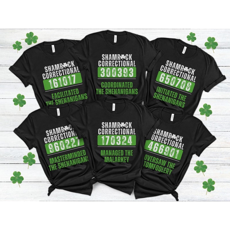 St Patricks Day Group Shirts Unisex, Matching St Pattys Day Sweaters 2024, Shenanigans Coordinator Shirt, Saint Patricks Day Inmate Costumes.jpg