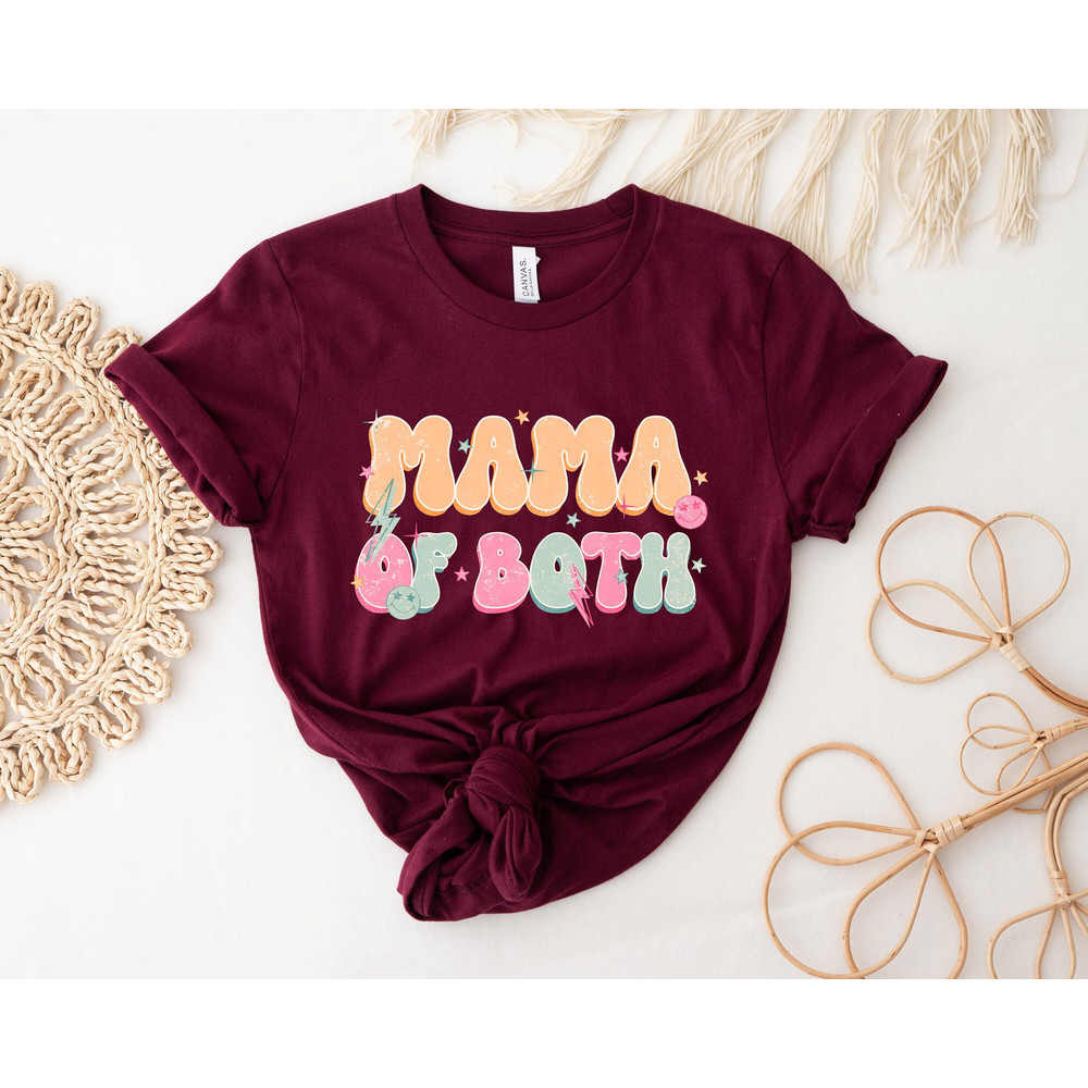 Mama Of Both Shirt, Cute Mama Shirt, Funny Mom Shirt, Mama T-Shirt, Mothers Day T-Shirt, Gift For Mothers Day, New Mom Gift, Cool Mom Shirt.jpg
