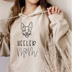 heeler mom hoodie, dog mom gift, heeler lovers, mothers day gift, blue heeler, dog mama, fur mama, gift for her, mama te