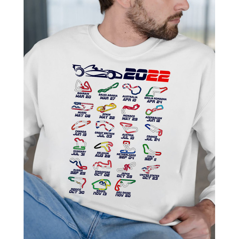 Formula 1 Calendar 2022 Sweatshirt Gift For Racing Fans Speed Lovers.jpg