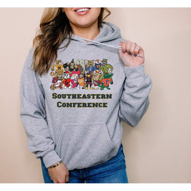 Southeastern Conference SEC Retro Unisex Hoodie Plus Size.jpg