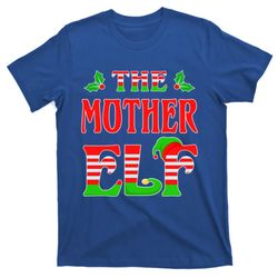 mother elf family matching funny christmas gift t-shirt