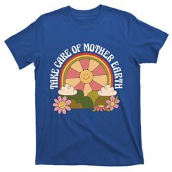 take care of mother earth gift sun sunflower flowers gift t-shirt