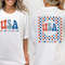 Retro USA shirt Printed Front and Back, 4th of July tee, Retro funny fourth shirt, Womens 4th of July shirt, America Patriotic Shirt,.jpg