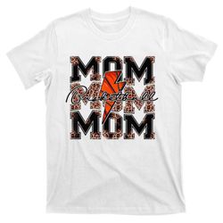 mom basketball leopard lightning bolt mothers day softball t-shirt