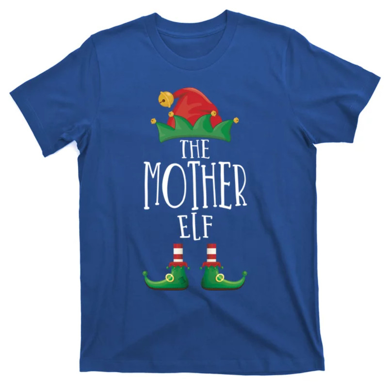TeeShirtPalace Mother Elf Funny Family Matching Group Christmas Party Elf Gift T-Shirt.jpg