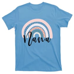 nana rainbow grandma christmas mothers day gift t-shirt