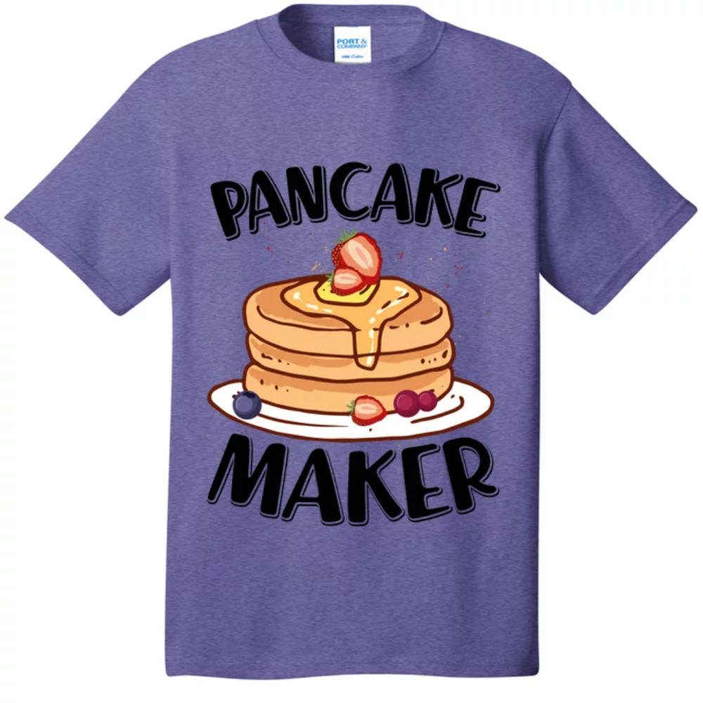 TeeShirtPalace Pancake Maker Cute Cartoons Pancake Maker Dad's Gift Fathers Day Mothers Day T-Shirt.jpg