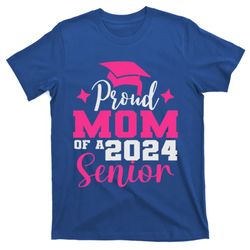 proud mom of 2024 graduate senior mother college graduation t-shirt