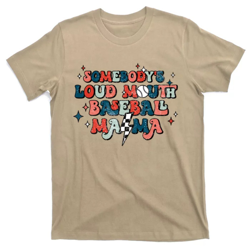 TeeShirtPalace  Somebody's Loud Mouth Baseball Mama Mothers Day Groovy T-Shirt.jpg