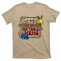 somebodys loud mouth softball mama mothers day retro t-shirt