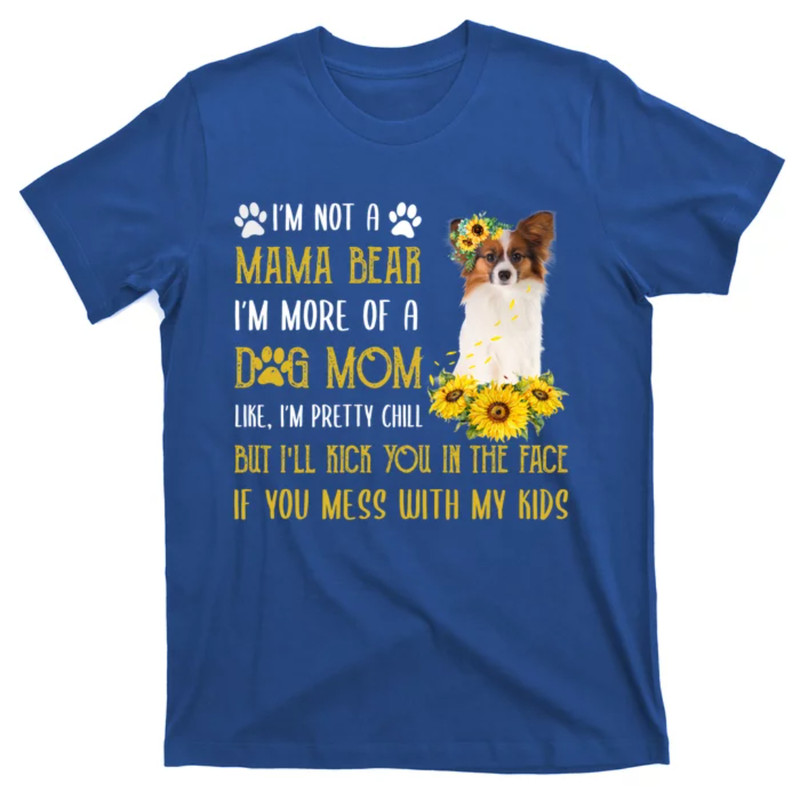 TeeShirtPalace Sunflower Papillon Mom Mothers Day Dog Mom Gift T-Shirt.jpg