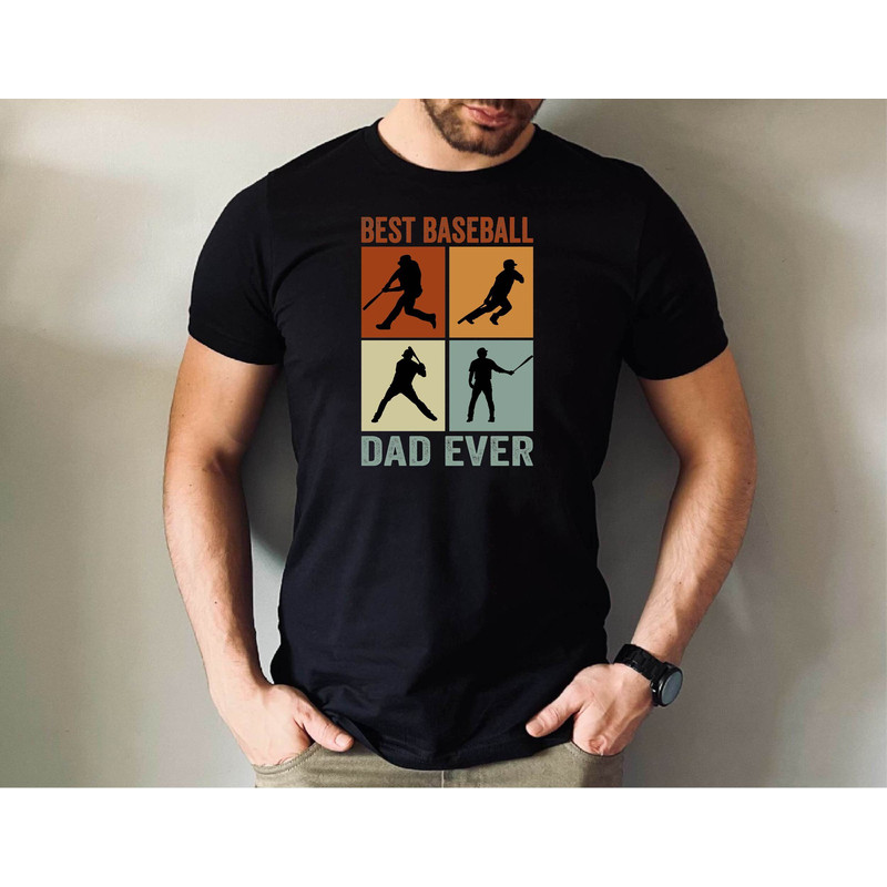 Best Baseball Dad Ever T-Shirt, Baseball Tshirt, Funny Dad Life Baseball Tee, Father's Day Gift Tshirt, Baseball Loving Dad Tshirt.jpg