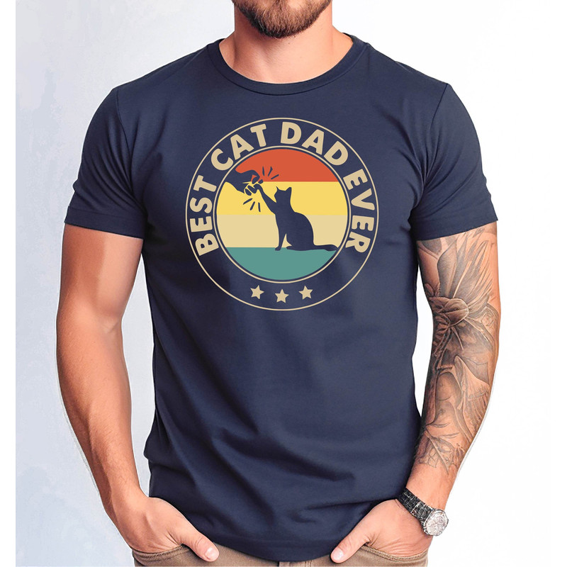 Best Cat Dad Ever Shirt, Cat Dad Tee for Fathers Day Gift, Cat Dad Gift for Birthday Gift, Fathers Day Tshirt for Cat Dad Gift from Kids.jpg