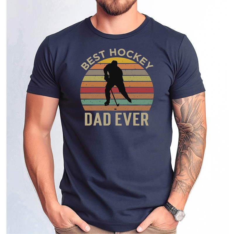 Best Hockey Dad Ever Tshirt, Hockey Dad Tshirt, Hockey Dad Father's Day Tee, Father's Day Gift Tee, Hockey Dad Distressed Design Tee.jpg