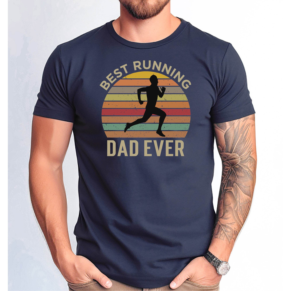 Best Running Dad Ever Tshirt, Running Dad Tshirt, Running Dad Distressed Design Tee, Father's Day Gift Tee, Running Dad Father's Day Tee.jpg