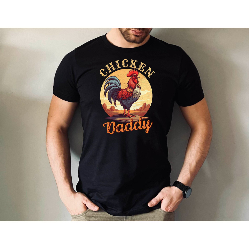 Chicken Daddy Shirt, Chicken Daddy Tshirt, Father's Day Shirt, Chicken Dad Gift Tee, Christmas Gift, Xmas Dad Shirt, Chistmas Dad Shirt 1.jpg