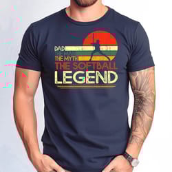 dad the man the myth the softball legend tshirt, fathers day softball dad gift tshirt, funny softball dad tee, dad life