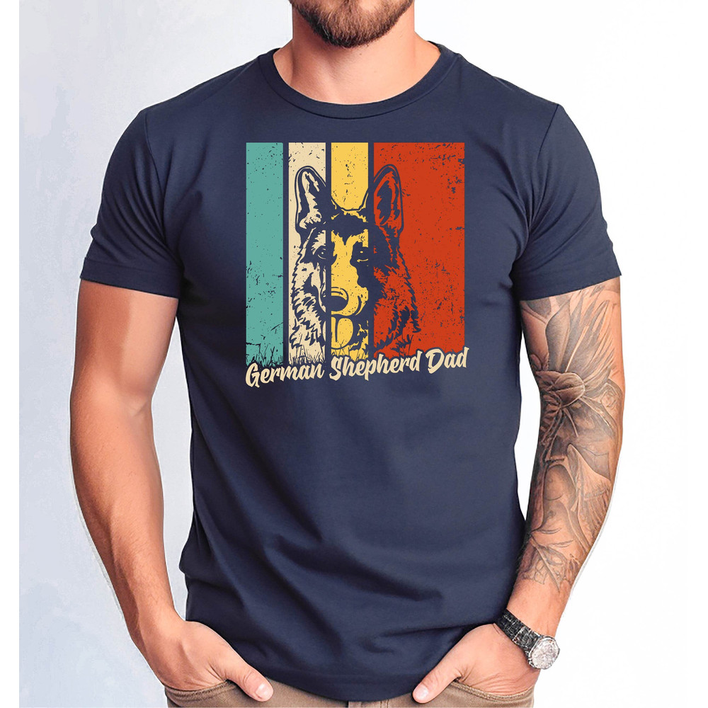 German Shepherd Dad Dog Shirt, Funny Father's Day German Shepherd Gift Tee, German Shepherd Owner Men Gift Tshirt.jpg