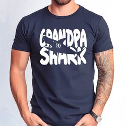 grandpa shark tshirt, cute grandpa shark shirt, funny grandpa tshirt, fathers day grandpa shark gift tee