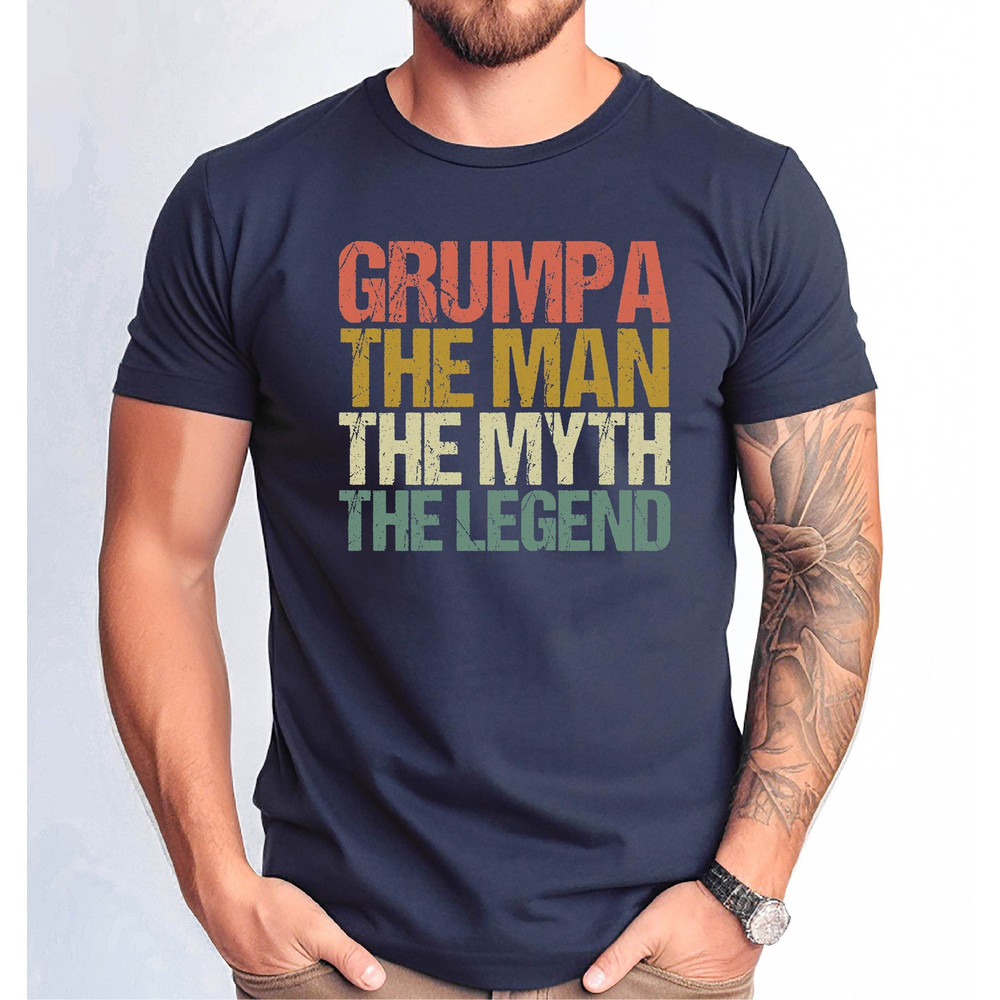 Grumpa the Man the Myth the Legend Shirt, Funny Grumpier Grandpa Gift Tshirt, Cute Grandpa Shirt, Father's Day Gift Tshirt.jpg