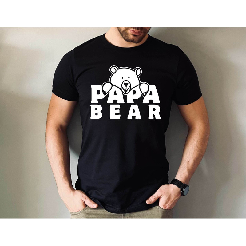 Papa Bear Shirt, Bear Dad Shirt, Husband Present Shirt, Father's Day Gift Tee, Dad Day Gift Tee, Birthday Dad Gift Tee, Funny Papa Bear Tee.jpg