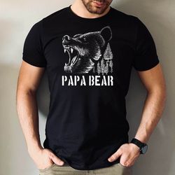 papa bear shirt, gift for dad tee, husband present shirt, papa bear t-shirt, fathers day dad tshirt