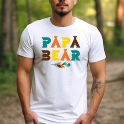 papa bear t-shirt, papa bear indian feather tent tee, fathers day dad tshirt, dad shirt, papa bear sunglass shirt