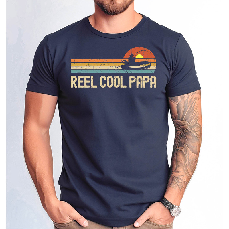 Reel Cool Papa Tshirt, Reel Cool Papa Fishing Father's Day, Dad and Papa Fishing Tshirt, Father's Day Papa Fishing Gift Tshirt.jpg