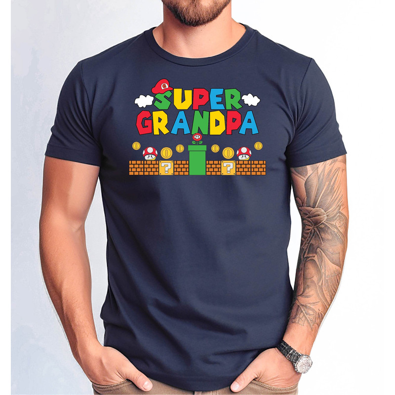 Super Grandpa Shirt, Funny Grandpa Tshirt, Father Gift Tee, Gamer Grandpa Shirt, Fathers Day Gift Funny Shirt, Father's Day Grandpa Tee.jpg