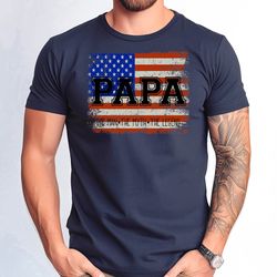 usa flag papa shirt, the man the myht the legend papa tshirt, fathers day gift t-shirt, america flag papa tee, distresse