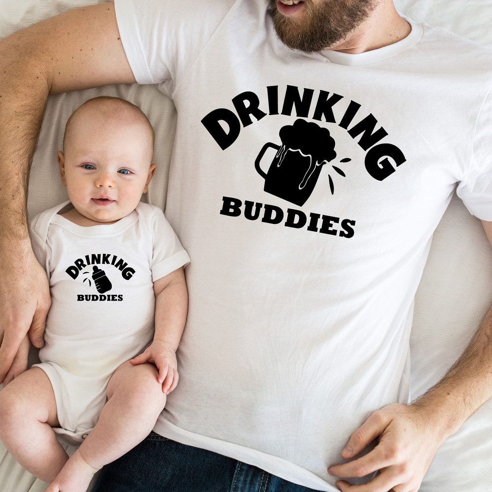 Drinking Buddies Shirt,New Dad Shirt,Dad Shirt,Daddy Shirt,Father's Day Shirt,Gift for Dad,Daddy and Me Matching Shirt,Dad birthday gift.jpg