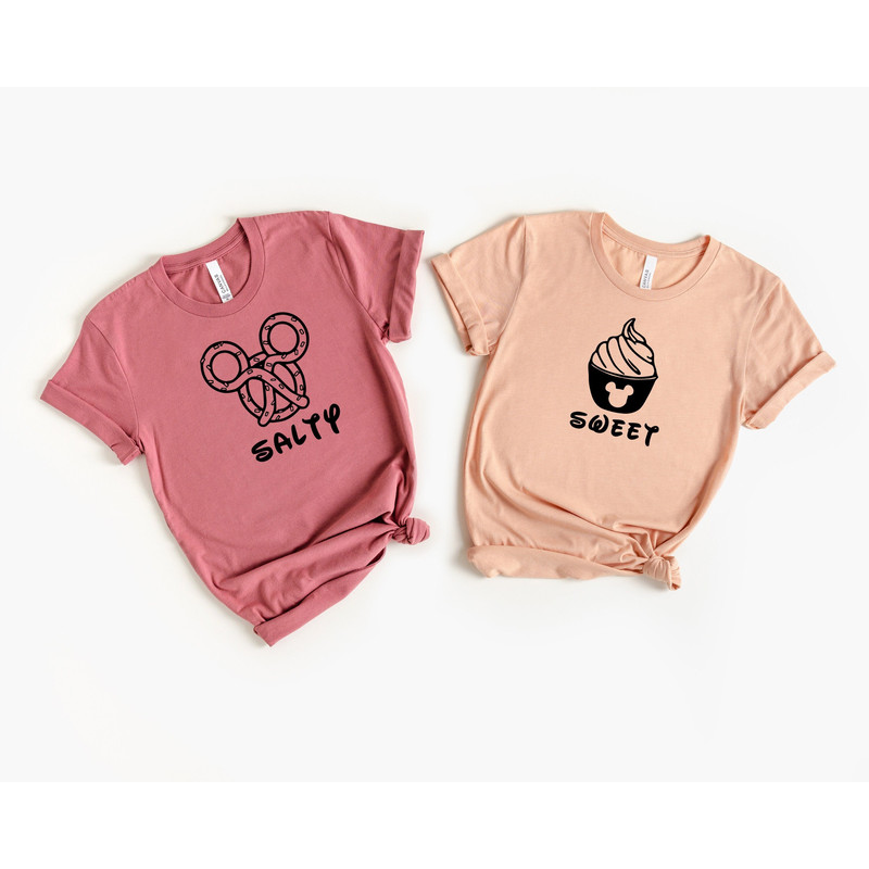 Salty and Sweet T-Shirt, Funny Couples Shirts, Disney Best Friends Shirt, Disney Couple Shirt, Disney Best Friends, Disney Matching Tshirts.jpg